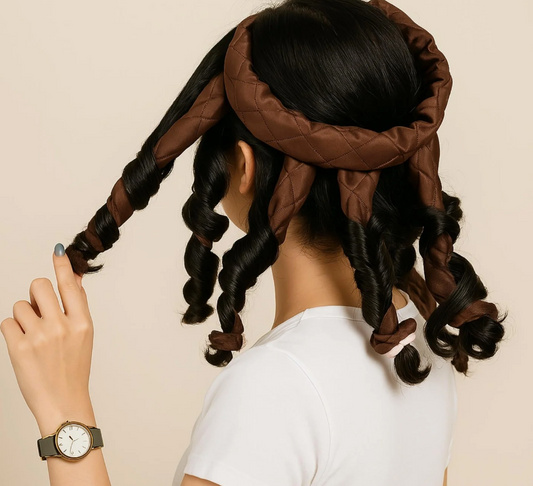 Lazy octopus curling iron squid sponge big wave curling iron headband sleep