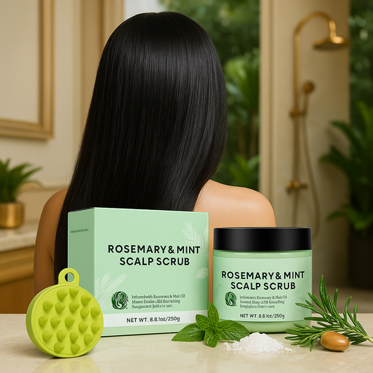 Rosemary &amp; Mint Scalp Scrub – Deep Cleansing & Natural Revitalization